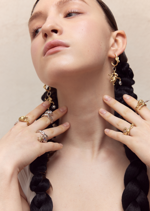 RABBIT 23AW / LUCKY RABBIT RING (WITH STARS)