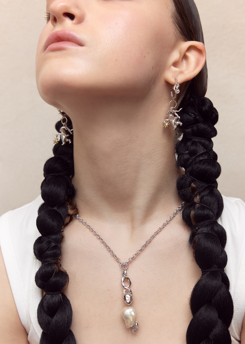 RABBIT 23AW / LUCKY RABBIT SOLO DANCE EARRINGS (KNOT)