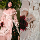 Emei Wears ANCIENT FUTURE Jewelry at Gold Gala | Swan Ring & Heart Earring