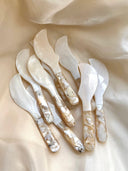 Crescent Floral Shell Butter Knife