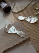 White Butterfly Shell Round Spoon