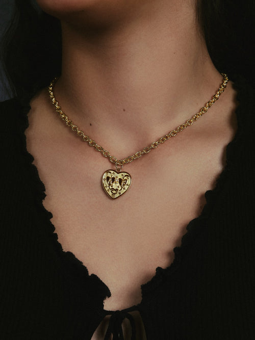 SPECIAL EDITION  /  HEARTS COIN NECKLACE (CHAIN)
