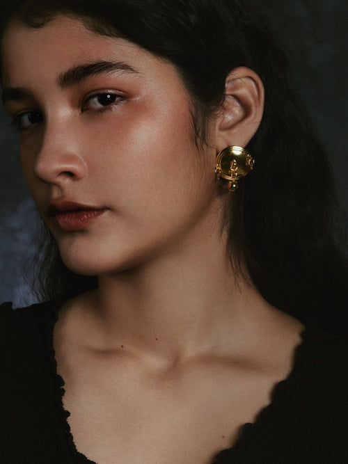 THE MIRAGE OF ABYSS 24SS / ROUND CONCH EARRINGS