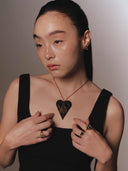 BOOK-WRITING WOMAN RING