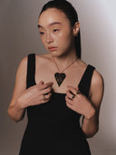 HEART BOOK WITH GOLD SWAN BOOKMARK