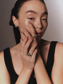 BOOK-WRITING WOMAN RING