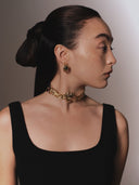 Carved Heart Single Earrings