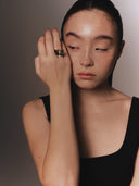 Heart Antenna Butterfly Ring