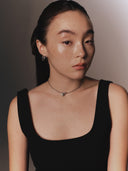 Mini Hearted Lock Necklace