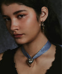 THE MIRAGE OF ABYSS 24SS / HEART CLAM RIBBON NECKLACE