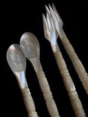 Mother-of-Pearl Shell Beaded Cutlery Set