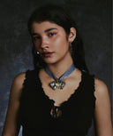 THE MIRAGE OF ABYSS 24SS / HEART CLAM RIBBON NECKLACE