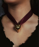 THE MIRAGE OF ABYSS 24SS / HEART CLAM RIBBON NECKLACE