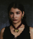 THE MIRAGE OF ABYSS 24SS / HEART CLAM RIBBON NECKLACE