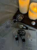 Black Turbo Shell Bottle Stopper