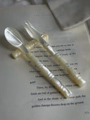 Mother-of-Pearl Shell Beaded Cutlery Set