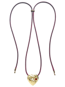 Healing Heart Leather String Necklace