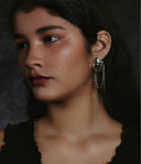 THE MIRAGE OF ABYSS 24SS / FISH BONE EARRINGS