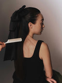 Hearted Lock Ribbon Hair Clip