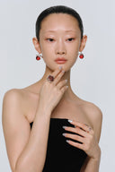 Snake & Apple Earrings