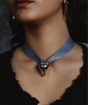 THE MIRAGE OF ABYSS 24SS / HEART CLAM RIBBON NECKLACE