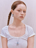 Candlelight Ribbon Necklace