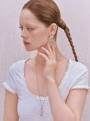 Fork & Spoon Ribbon Earrings