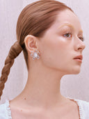 Mother-of-Pearl Ribbon Earrings
