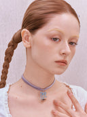 Candlelight Ribbon Necklace