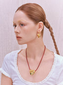 Healing Heart Leather String Necklace