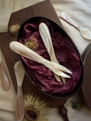Mississippi Pink Shell Spoon & Fork Set