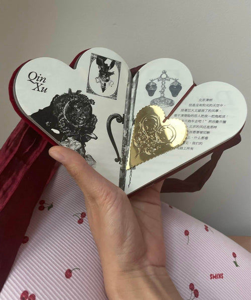 PROVERBS OF LOVE 24AW / HEART BOOK WITH GOLD SWAN BOOKMARK