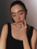 Heart Book Enamel Ring