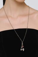Heart Axe Mace Necklace