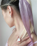 Heart Book Enamel Ring