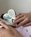 BOOK-WRITING WOMAN RING