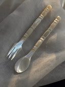 Mother-of-Pearl Shell Beaded Cutlery Set
