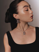 Carved Heart Frame Necklace