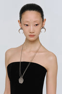 Crescent Cross Earrings