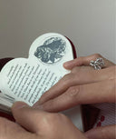 BOOK-WRITING WOMAN RING
