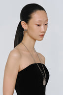 Crescent Cross Earrings