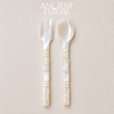 Mother-of-Pearl Shell Beaded Cutlery Set
