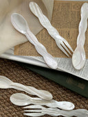 Wave Shell Spoon & Fork Set