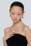 Snake & Apple Earrings