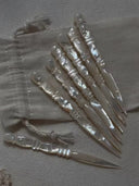 White Butterfly Shell Fruit Fork