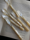 Mother-of-Pearl Shell Beaded Cutlery Set