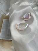 Light Blue Abalone Crystal Dish