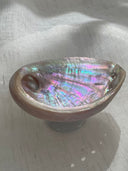 Light Blue Abalone Crystal Dish