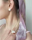 Heart Book Enamel Earring