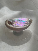 Light Blue Abalone Crystal Dish